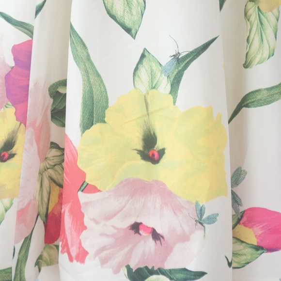 Ted Baker London Iberis Floral Fit & Flare Dress - Picture 12 of 16